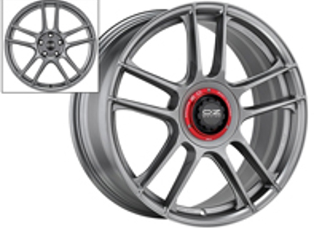 20' OZ Indy HLT Titanium Centre Lock Look Wheels For Porsche Car