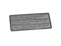 Engine oil level decal, Silver. Porsche 964 / 993 - 96400611100 - PAKMO