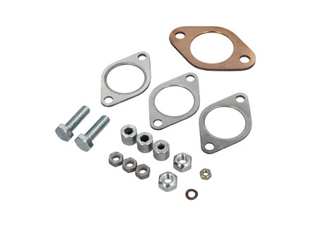 Kit di montaggio per scambiatore di calore. Porsche 911 1965-76 - 90111119300, 93011119001, 9000760250C, 90007602502, 99908500103, 99908500102, 9000751480Y, 99908400202, N  02214812, 90002800801 - 91011KIT