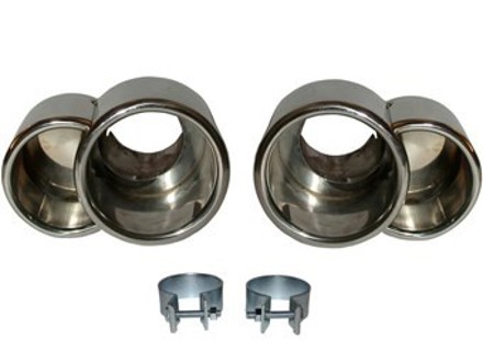 Uitlaat pijpen. Porsche 996 Turbo (PAAR) - 96.903S, 96903S, 1620702810, 99611125174, 99611125274, 99611198101, 99611198201