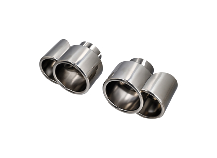 Exhaust tail pipes. Porsche 996 Turbo (PAIR) - 99611125274, 99611198101, 99611198201, 99611125174