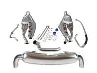 Sports exhaust set with two 84mm tailpipes stainless steel. Porsche 911 3.2 Carrera 1984-89 - 93011104300, 93021102901, 93021133500 - 1620803010 Sports exhaust set with two 84mm tailpipes stainless steel. Porsche 911 3.2 Carrera 1984-89 - 93011104300, 93021102901, 93021133500 - 1620803010