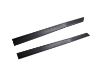 Door threshold side sills protectors black rubber PAIR. Porsche 911 / 964 - 91155162000, 91155161900 - 1684000270, 1684000280
