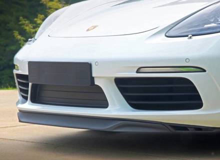 Adaptor kit with spoiler to fit front 991.1 spoiler to 718 Boxster / Cayman - 982807110AOK1, 982807110OK1 - 982_ADK+VENT