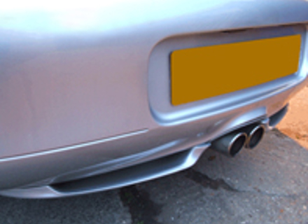Rear Lower Spoiler 2003 Look. Porsche 986 Boxster - 98650542200