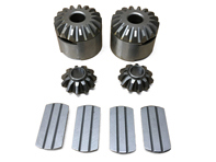 Coppia ruote dentate differenziali. Porsche 356 - 64433204301, 64433204300