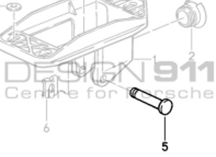 Boulon de support de changement de vitesse. BOITE DE VITESSES Porsche 911 87-89 G50 - 95042413100