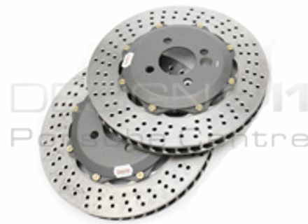 Brembo Turismo Remschijf (Voor) Porsche - Remschijf Maat: 330x34 - 101.6003A, 102.6003A, 10X.6003ADR1