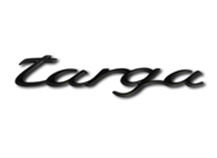 TARGA - Rear Badge, Rally black. Porsche 996 Targa 2002>> - 9965592370870C