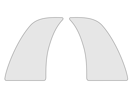 Stone guard film Set of 2 Porsche 992 Turbo Paint protection film - 992044871, 992809691C, 992809692C