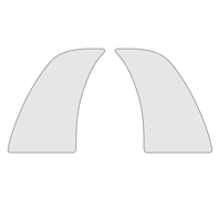 Pellicola parasassi Set di 2 pellicole protettive per vernice Porsche 992 Turbo - 992044871, 992809691C, 992809692C