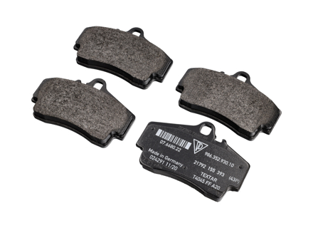 Brake Pads Rear. Porsche 996 / 997 / Boxster 986 / Boxster 987 / Cayman 987C - 98635293910, 98735293900, 99635293000, 99635293003, 99635293900, 99635293903, 98635293911