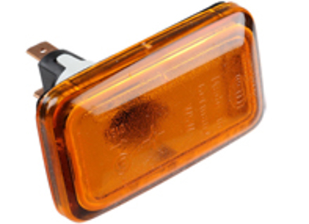 Side repeaters square AMBER. Porsche 924 / 944 / 968 / 993 / 964 / 911 - 4A0949101