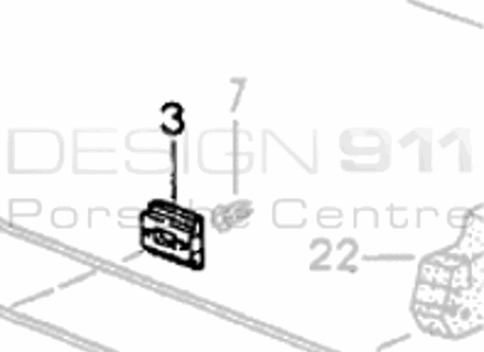 Side Sill Panel Clip. Porsche  965 / 968 - 99959199140 - 99959199140