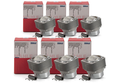 发动机活塞和气缸。6 套保时捷 911 3.0L 1978-80 188BHP - 93010396204, 5037192, 93010396203