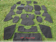 Interior floor carpet set. Porsche 964 RS VERSION 1989-94 - 964556RSRMBLK89, 964556RS Interior floor carpet set. Porsche 964 RS VERSION 1989-94 - 964556RSRMBLK89, 964556RS
