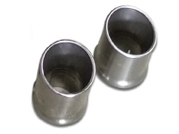 Exhaust brushed stainless steel tailpipe trim. Porsche 992 GT3 - 9GT251697B, 9GT251697G