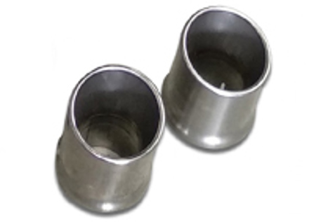 Exhaust brushed stainless steel tailpipe trim. Porsche 992 GT3 - 9GT251697B, 9GT251697G Exhaust brushed stainless steel tailpipe trim. Porsche 992 GT3 - 9GT251697B, 9GT251697G