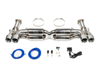 Fabspeed RACE Valved Supersport X-Pipe Exhaust System. Porsche 997.2 Turbo / Turbo S (2010-2012) - 99711102730, 99711102731, 99711102732 - FS.POR.9972T.SSRXVP, FS.POR.9972T.SSRXVB