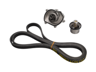 保时捷 957 Cayenne S / GTS / Turbo 水泵、皮带和恒温器组件 - 94810603301, 94810612500, 94810612501, 7PP903137, 95510225100