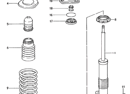 Supporting Top Mount Upper and Lower Kit. Porsche 993 RS - 96434318680, 96434318880, 96434318282, 99334301780, 99334301880, 99334308180, 99334308280, 96434318281, 90038000801, 90091009402, 96433346980, 99334151180