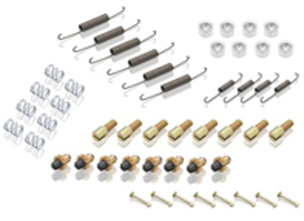 Set of fastening parts brake shoe. Porsche 356 - PCG35103301