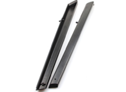 Interior door top strip pair untrimmed. Porsche 911 1975-86 - 911555083477AE, 911555084487AE, 911.555.083.47, 91155508347, 911.555.084.48, 91155508448 - DAB11.2.120, DAB112120