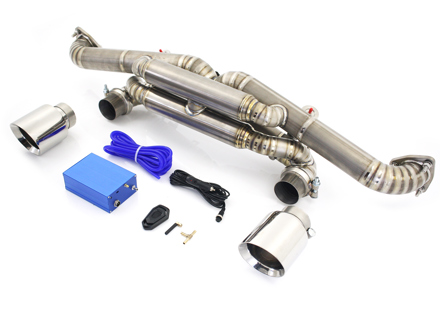 Exhaust sport valvetronic silencer in Titanium for Porsche 718 GT4 RS 4.0L - Designtek - 9GT251053A