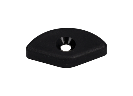 Cabriolet dak hoekstuk, Zwart. Porsche 911 1986-89 / 964 - 9115614550170B, 9115614560170B