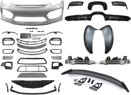 981 GT4 Look-ombouwset voor Porsche 981C Cayman / 981 Boxster - 981GT4KIT