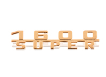 Stemma posteriore '1600 SUPER', Oro. Porsche 356C - 64455931101