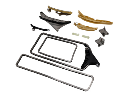 Timing chain kit with tensioners and guide rails. Porsche 9YA Cayenne / 971 Panamera / 95B.2 Macan - PAC109450, 9A710945000, PAC109229A, 9A710921700, PAC109217, PAB109217, 9A710921800, PAB109218A, 9A710950910, PAB109509A, 9A710951400, 9A710951300, 9A710950700, 9A710946900 - TK-PC005