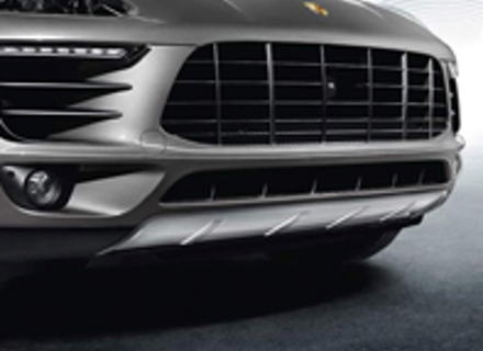 Beschermplaat van roestvrij staal (VOOR). Porsche 95B Macan / Macan II - 95B8078336M7, 95B807061L1E0, 95B807061K1E0, 95B807061A1E0, 95B8070611E0