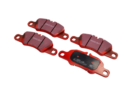 EBC 红色刹车片‘公路’前部。保时捷 997.2 / 991.1 / Boxster / Cayman - 99735193804, 99735193819, 99735193806, 98135193900, 98135193904, 99735193809 - DP32057C