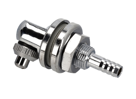 Hohe verchromte Scheibenwaschdüse. Porsche 356AT2 / 356BT5 - 64462874141 - 64462874441, 1698700300