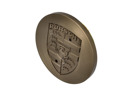 Wheel Cap Platinum-Metallic with embossed Porsche Crest - 477601051G, 477601051D