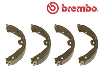 Handbrake shoes (set of 4). Porsche 958 Cayenne / 971.2 / Taycan - 95835292500, 9Y0698533AA, 9Y0698533B, 9Y0698533AB - S65505 Handbrake shoes (set of 4). Porsche 958 Cayenne / 971.2 / Taycan - 95835292500, 9Y0698533AA, 9Y0698533B, 9Y0698533AB - S65505