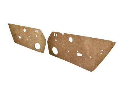 Interior door panels cardboard replacement. Porsche 911 1974-89 / 964 - 1689808110, 911555031, 911555032, 91155503128, 91155503228, 91155503131, 91155503231, 91155503187, 91155503287