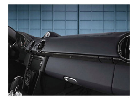 Garniture décorative du tableau de bord en carbone. Porsche 987 Boxster / 987C Cayman - 98704480026