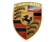 Stemma della maniglia del cofano anteriore. Porsche 356 - 64455921002 Stemma della maniglia del cofano anteriore. Porsche 356 - 64455921002