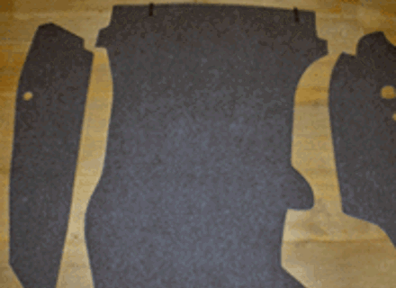 Trunk Carpet Set. Porsche 912 1965-68