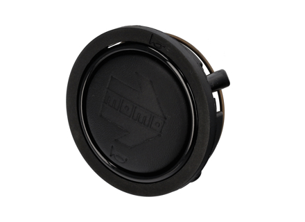 MOMO Hoornknop 2 Contact - Zwart lederen pijl in reliëf - HOARW10LEABKF, M22135311116