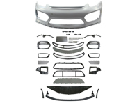 Front bumper GT4 Style kit. Porsche 981 Cayman / 981 Boxster - 98150531380, 98150519180, 981505525801E0