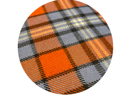 SOLM (Racing) wool tartan fabric, inspiration: Le Mans, Ford GT, Porsche 917, Steve McQueen *SAMPLE*