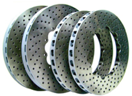 Replacement for CERAMIC Brake Discs DRILLED for Porsche 997 GT3 MKII 3.8L - 211512170, 211512160, 211512150