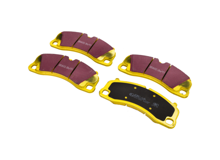 EBC GEEL Remblokken 'Fast Road' Voorzijde. Porsche 991 GT3 / Turbo / 981 Cayman GT4 - 99135194702, 99135194704 - DP42206R