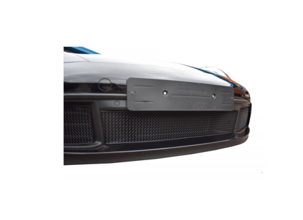 Front bumper stainless steel centre grille ZunSport, Black. Porsche 992 C2 / C2S / C4 / C4S (w/o FDS) - ZPR85519B - ZPR85519B