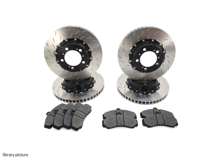 PFC replacement brake disc and pad kit for Porsche 991 GT3 Cup / Cayman GT4 Clubsport - 380.32.0054.451, 380.32.0054.461, 380.30.0047.451, 380.30.0047.461, 7968, 7969, 7968.11.28.44, 7969.11.26.44