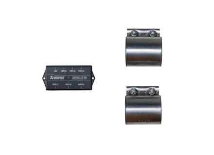 Montageset voor de slip-on uitlaat van titanium voor de Porsche 976 Panamera V8. - P-MF1051