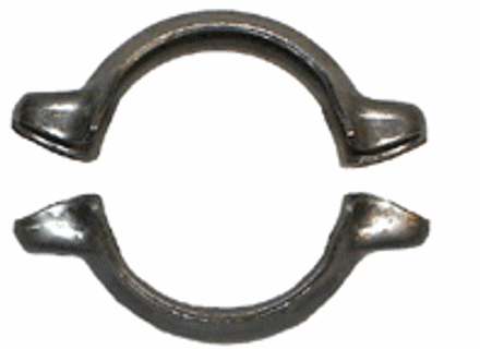 Exhaust cross over Pipe clamp. Porsche 911 1975-89 - 91111118700, 93011118700 - 1621400210